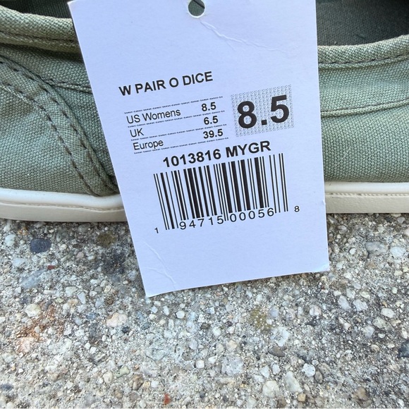 Sanuk NWT Women's Pair O Dice Slip-On Sneaker – Military Green | size 8.5 - Picture 4 of 8